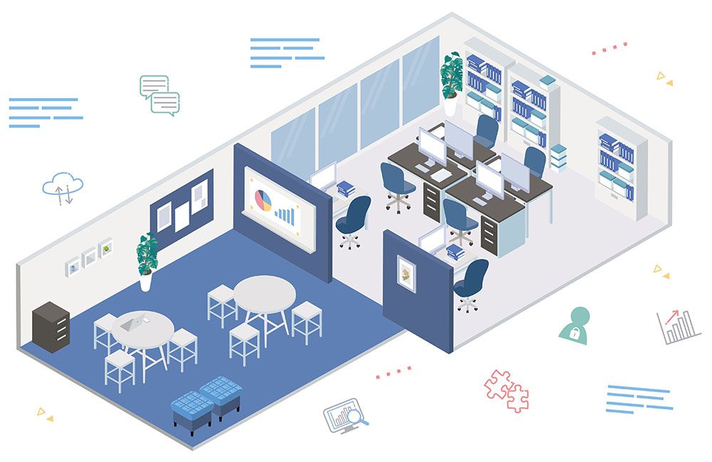 オフィスレイアウトイメージ